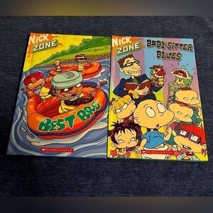 Nick Zone Rugrats/ Rocket Power Books- Lot of 2